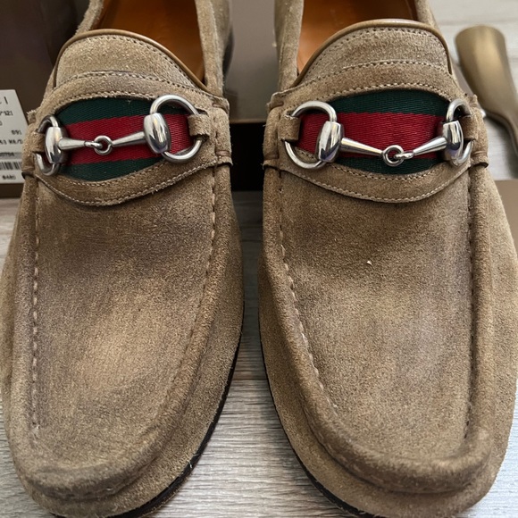 Men’s Gucci Suede Horsebit Loafers. Size 8.5 - Picture 2 of 9